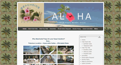 Desktop Screenshot of beachsidepoipu.com